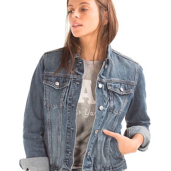 Size S American Eagle Dark Wash Oversized Jean Jacket - Picture 1 of 4